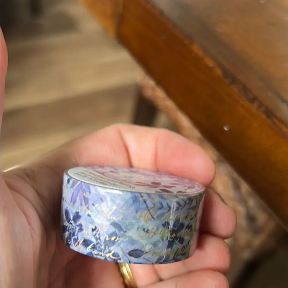 London Gifties Washi Tape gold & Purple print NEW